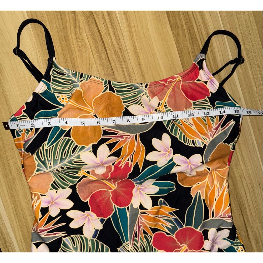 Hurley Women's One Piece SwimSuit, Caribbean Dreaming - size M - SW4 - Picture 9 of 11